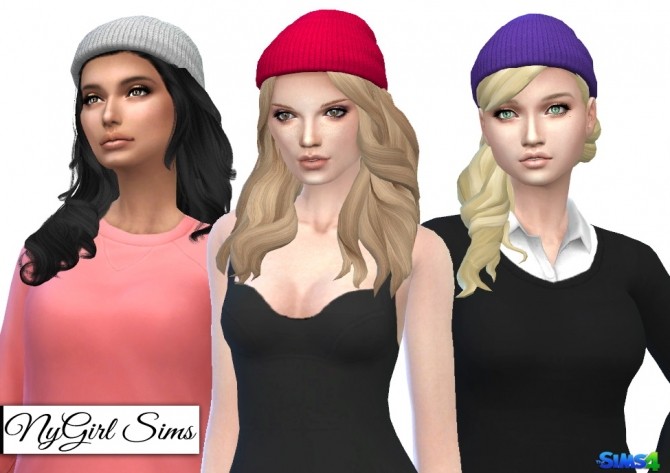 Sims 4 Knitted Beanie Edit at NyGirl Sims