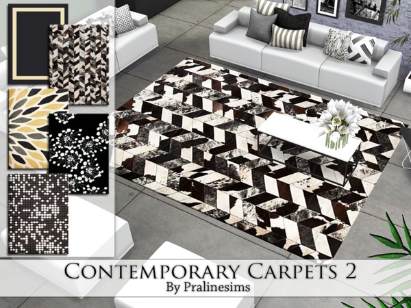 Sims 4 Contemporary Carpets 2 by Pralinesims at TSR