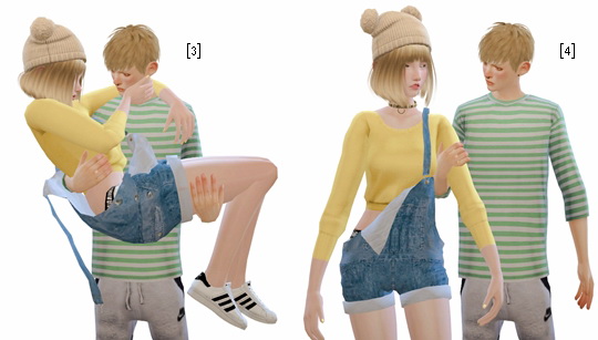 Sims 4 Couple Poses #1 at Rinvalee