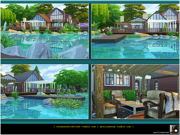 Sims 4 The Lake House by Pralinesims at TSR