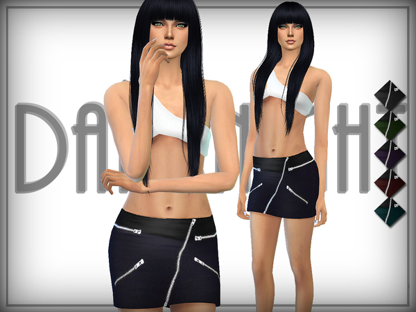 Sims 4 Zip Fit Skirt by DarkNighTt at TSR