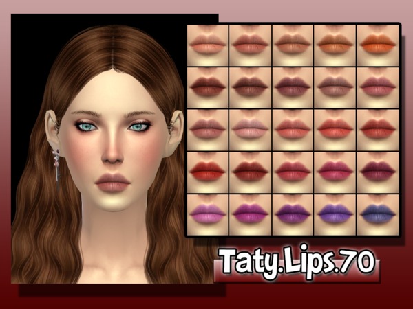 Sims 4 Taty Lips 70 by tatygagg at TSR
