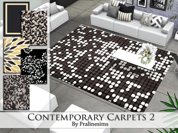 Sims 4 Contemporary Carpets 2 by Pralinesims at TSR