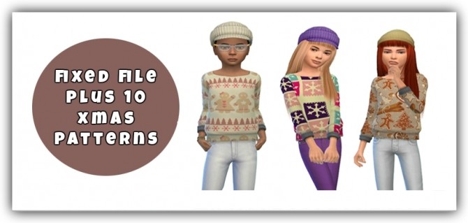 Sims 4 Rainbow Tops For Kids at Maimouth Sims4