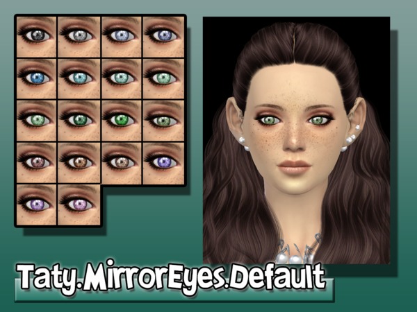Sims 4 Taty Mirror Eyes Default by tatygagg at TSR
