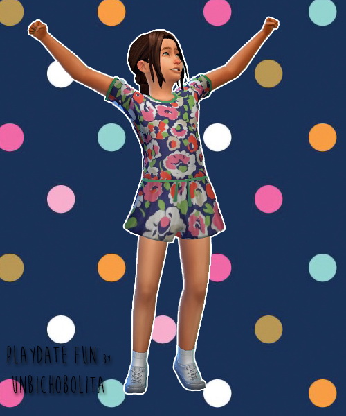 Sims 4 Playdate fun dress at Un bichobolita