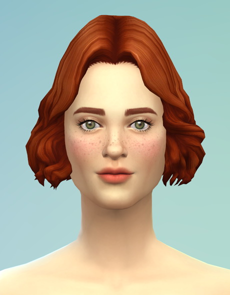 Sims 4 GP01 long wavy parted hair edit V5 at Rusty Nail