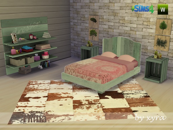 Sims 4 Hima bedroom by xyra at TSR
