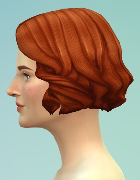 Sims 4 GP01 long wavy parted hair edit V5 at Rusty Nail