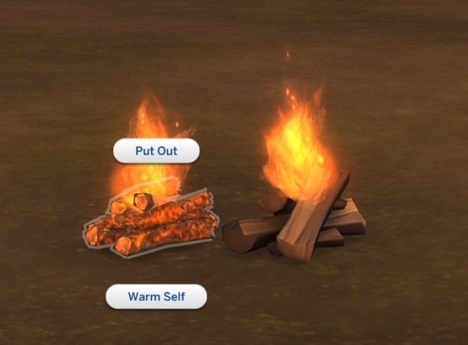 Sims 4 Two Fires by plasticbox at Mod The Sims