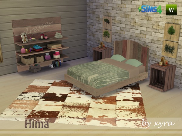 Sims 4 Hima bedroom by xyra at TSR