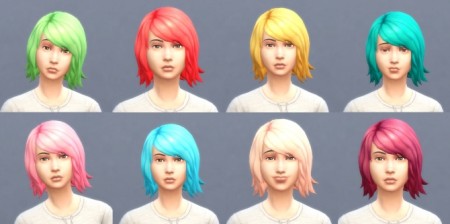 Get To Work Hairs in Huning’s Pony Colors by lottidiezweite at Mod The Sims