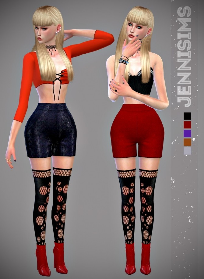 Sims 4 Sets Flutter ( Dress, Bottom Shorts) at Jenni Sims