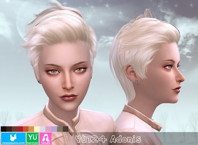 Sims 4 YU124 Adonis hair (PAY) at Newsea Sims 4