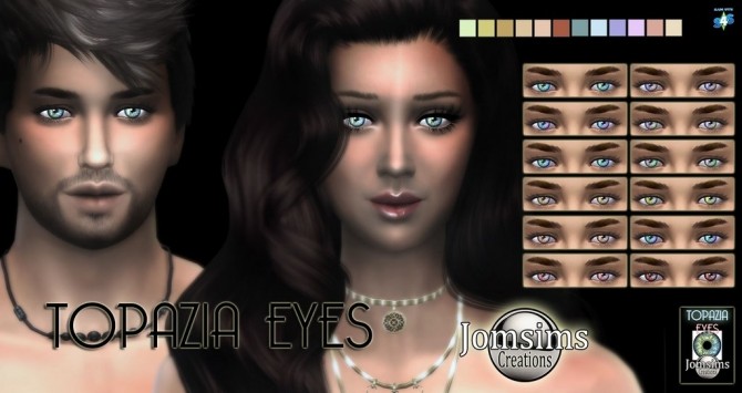 Sims 4 TOPAZIA eyes at Jomsims Creations