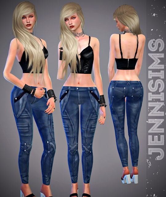 Sims 4 Jeans Wrapped at Jenni Sims