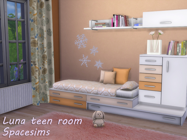 Sims 4 Luna teen room by spacesims at TSR