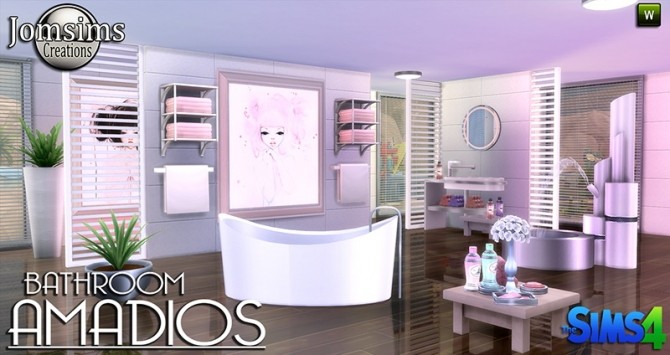 Sims 4 Amadios bathroom at Jomsims Creations