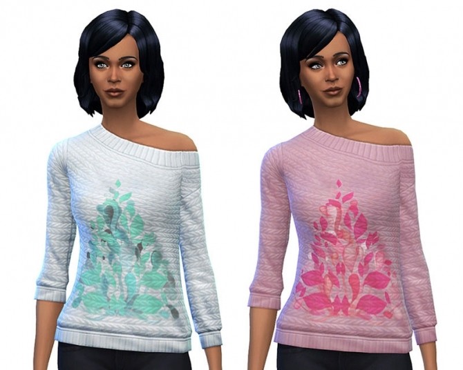 Sims 4 Merry Christmas sweaters by Poupouss at Sims Artists