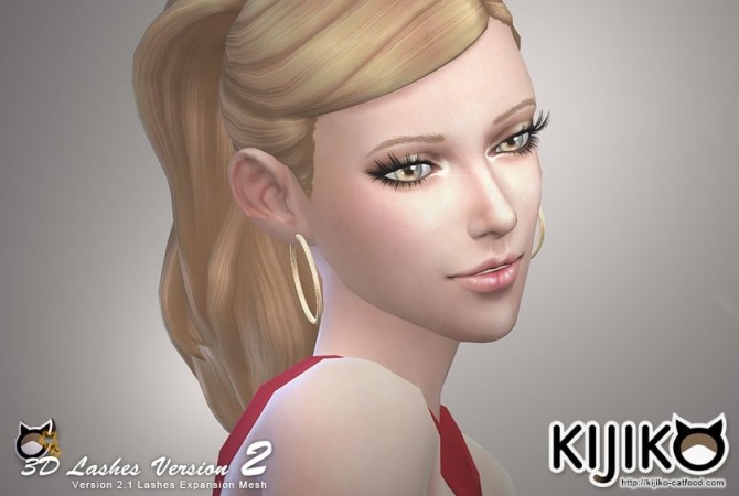 Sims 4 3D Lashes Version2 UPDATE at Kijiko