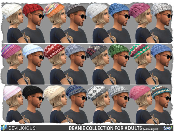 Sims 4 Beanie Collection by Devilicious at TSR