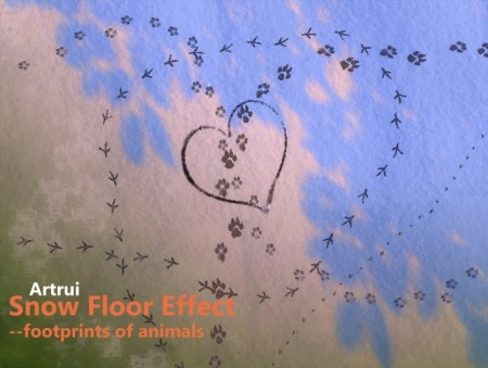 Snow floor effect 4 by artrui at Mod The Sims