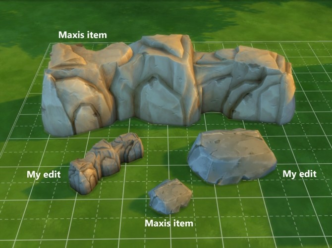 Sims 4 Rock surfaces Maxis mesh edit by artrui at TSR