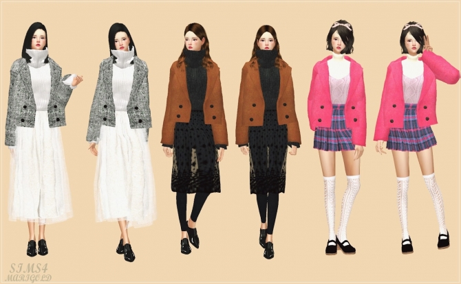 ACC short winter coat at Marigold » Sims 4 Updates