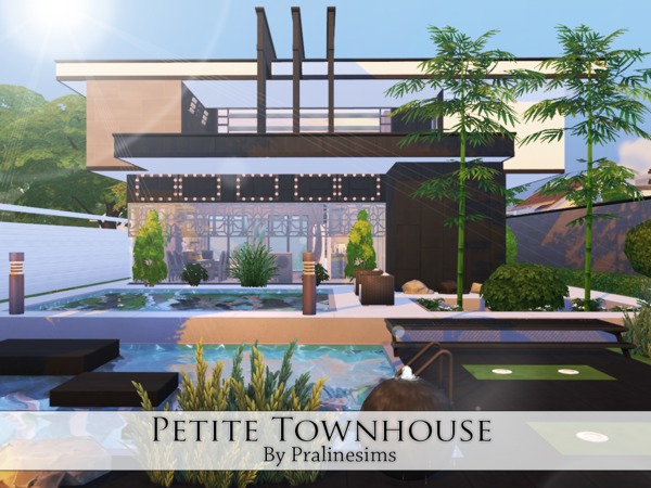 Sims 4 Petite Townhouse by Pralinesims at TSR