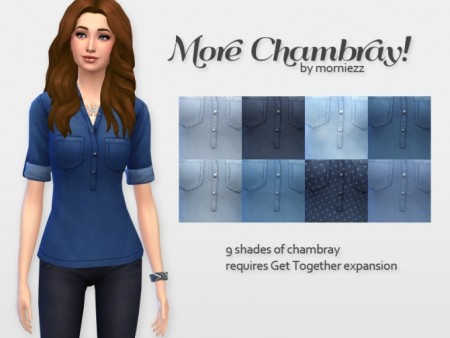 Chambray shirts by morniezz at Mod The Sims