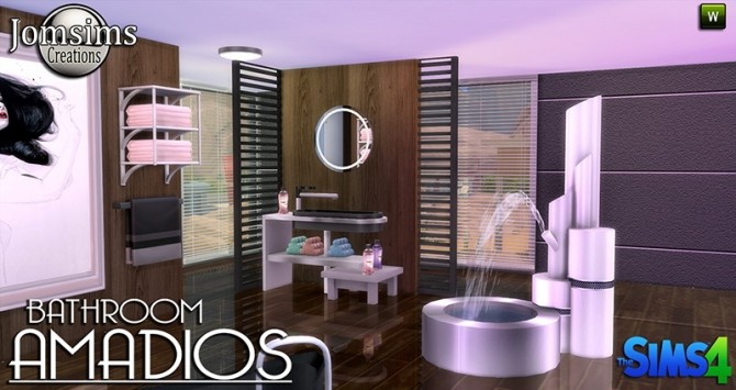 Sims 4 Amadios bathroom at Jomsims Creations