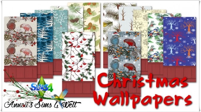 Sims 4 Christmas Wallpapers at Annett’s Sims 4 Welt