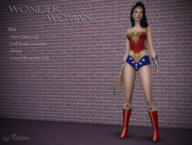 Sims 4 Wonder women outfit at Raizon