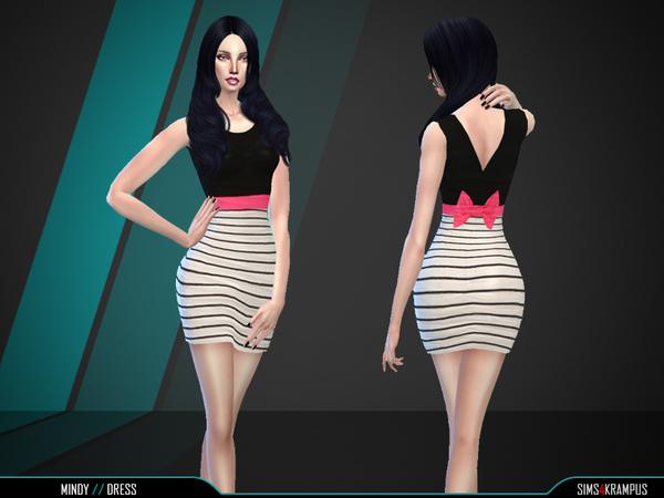 Sims 4 Mindy Dress by SIms4Krampus at TSR