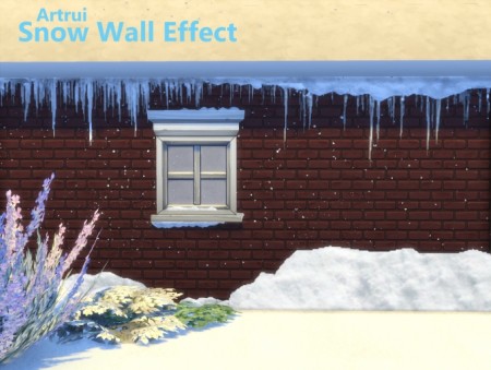 Snow wall effect by artrui at Mod The Sims