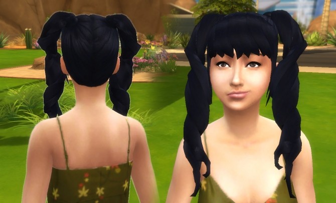 Sims 4 Twist Pigtails at My Stuff