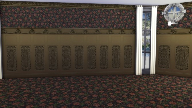 Sims 4 Formal Castle Interior Walls by Christine11778 at Mod The Sims