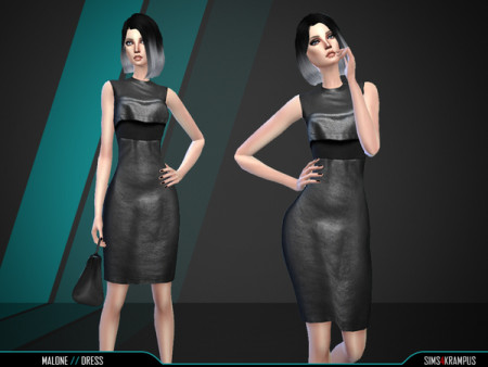 Malone Dress by SIms4Krampus at TSR