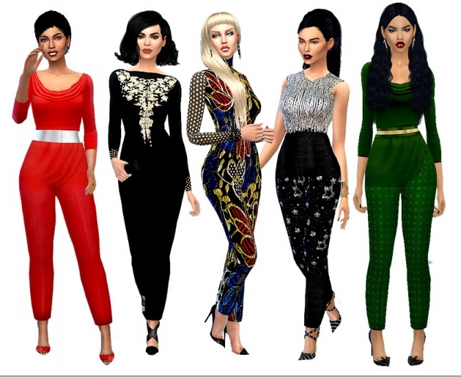 Sims 4 Holiday outfits at Dreaming 4 Sims