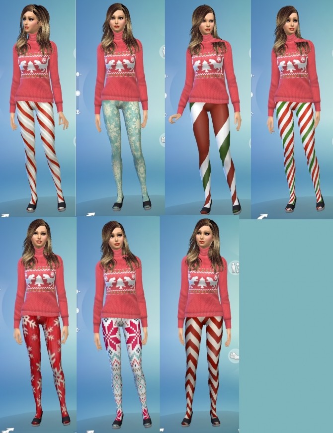 Sims 4 14 Christmas wear items by ladyyunachi at Mod The Sims