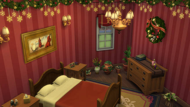 Sims 4 X mas Bedroom by SimsAtelier at Blacky’s Sims Zoo