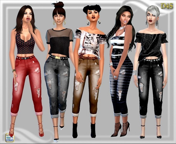 Sims 4 ThreeFour jeans at Dreaming 4 Sims