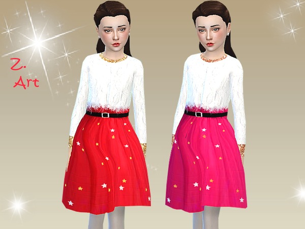 Sims 4 Great Joy dress by Zuckerschnute20 at TSR