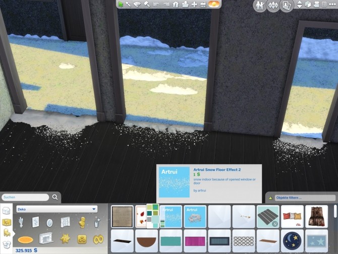 Sims 4 Snow floor effect 2 by artrui at Mod The Sims