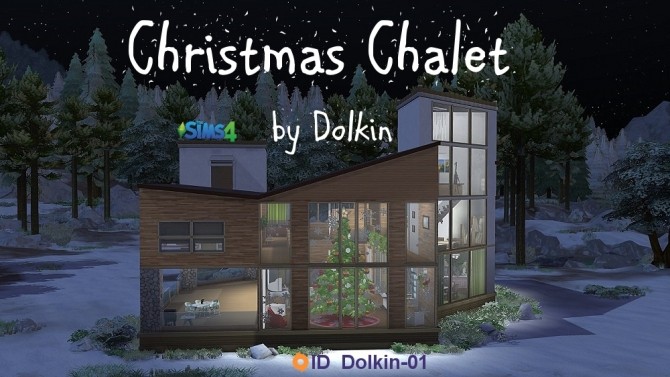 Sims 4 Christmas Chalet by Dolkin at ihelensims