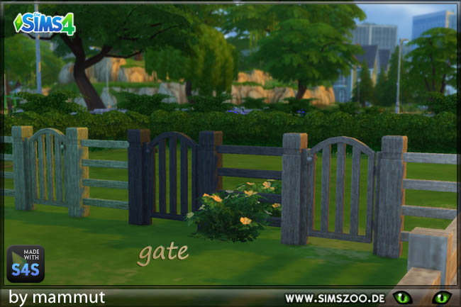 Sims 4 Megator gate by mammut at Blacky’s Sims Zoo
