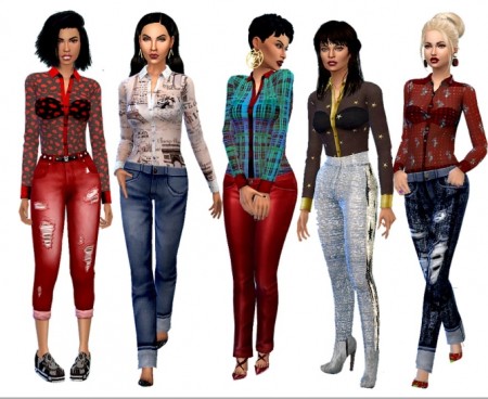 Weekend shirt at Dreaming 4 Sims » Sims 4 Updates