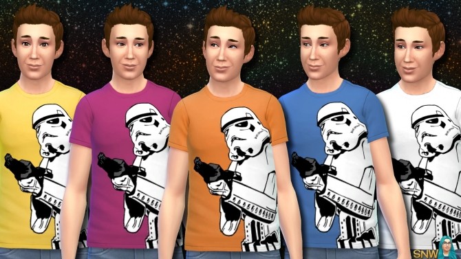 Sims 4 Star Wars Stormtrooper Shirts for men at Sims Network – SNW
