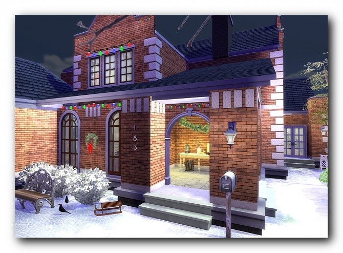 Sims 4 Family Christmas House at Architectural tricks from Dalila