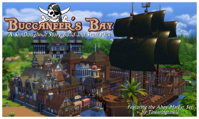 Sims 4 Buccaneer’s Bay: Story Build at SimDoughnut